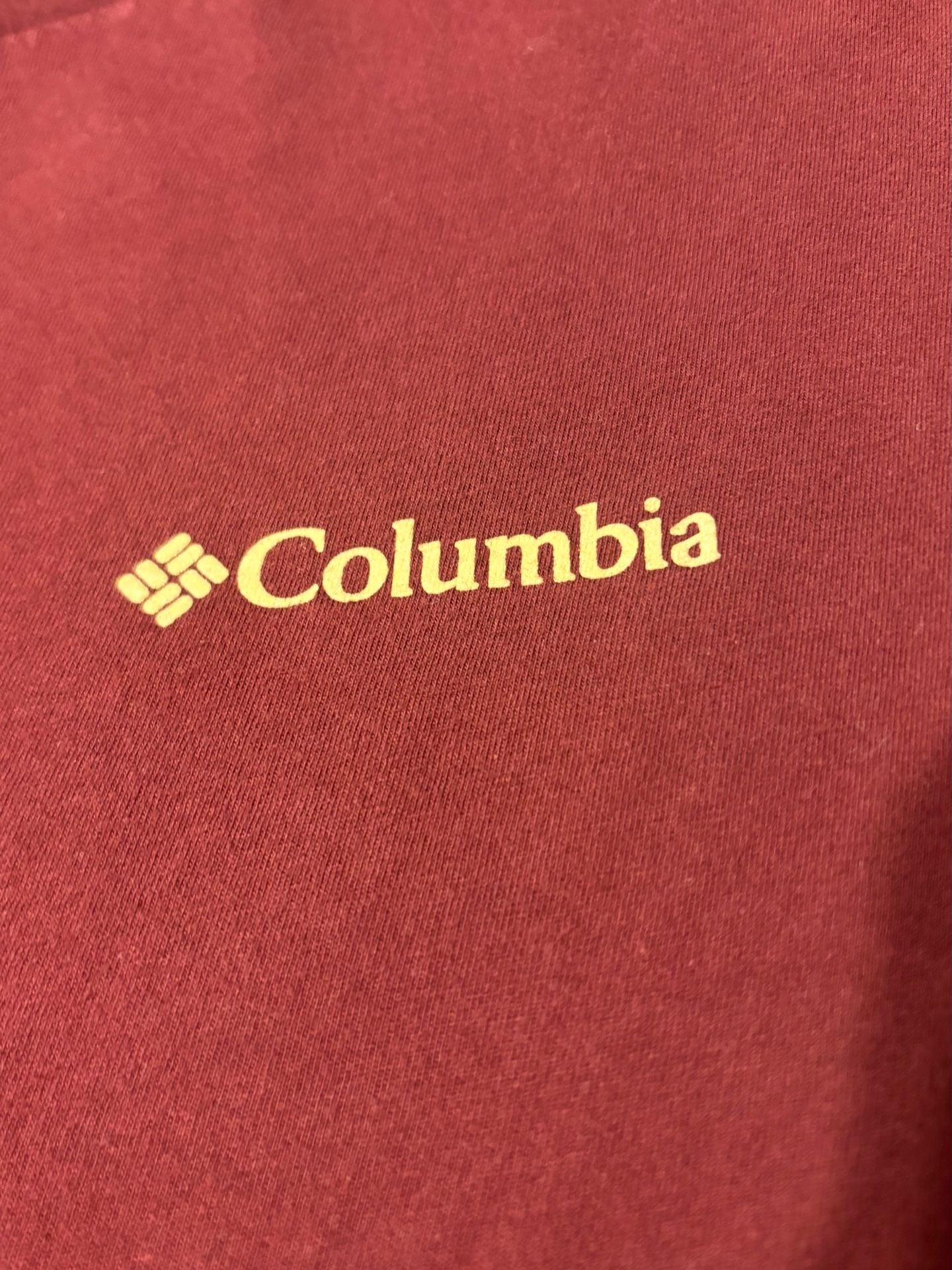 Columbia Mens M Texas Armadillo Graphic T-Shirt Maroon 6
