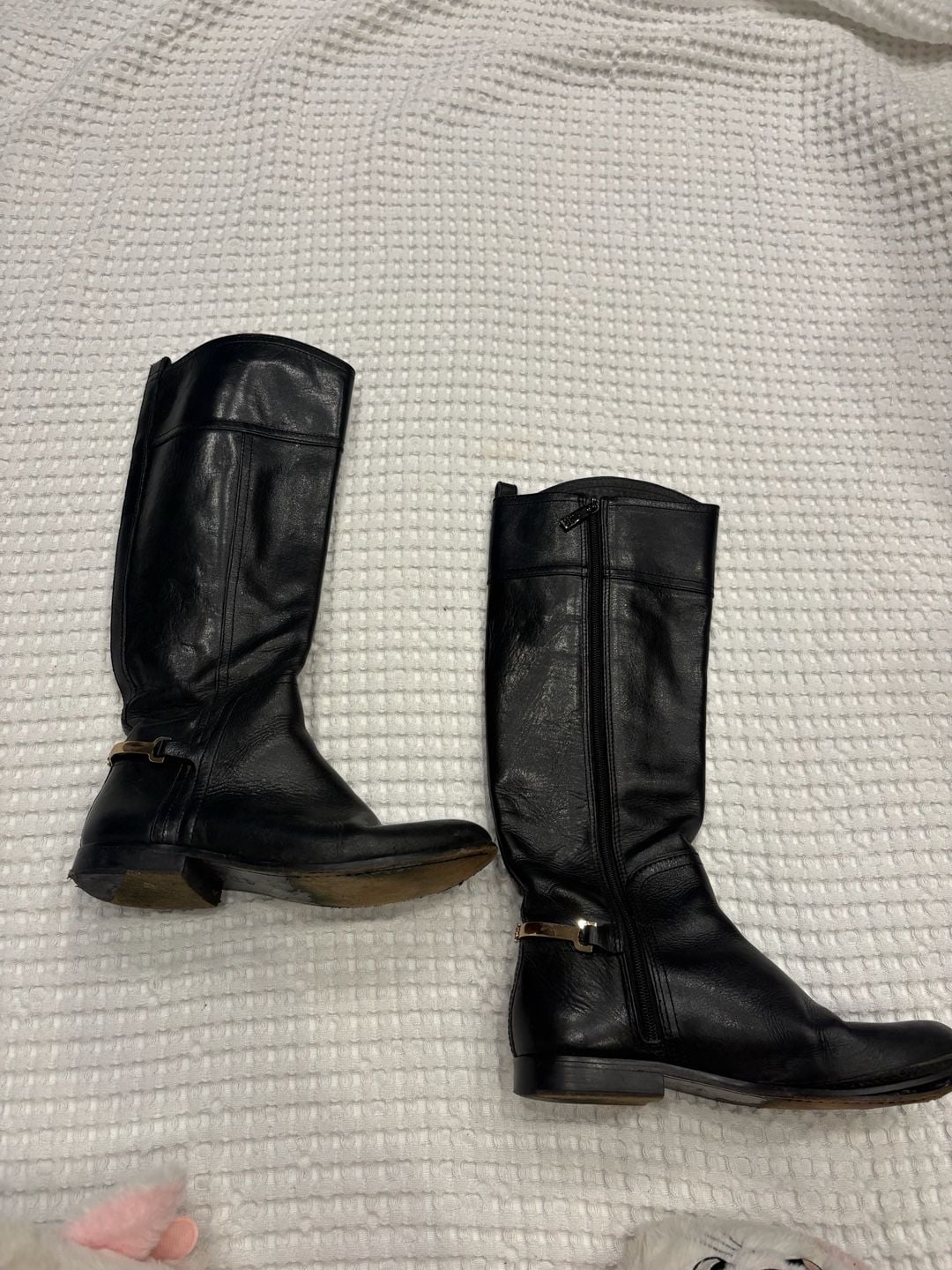 Tory Burch Black Leather Riding Boots 3