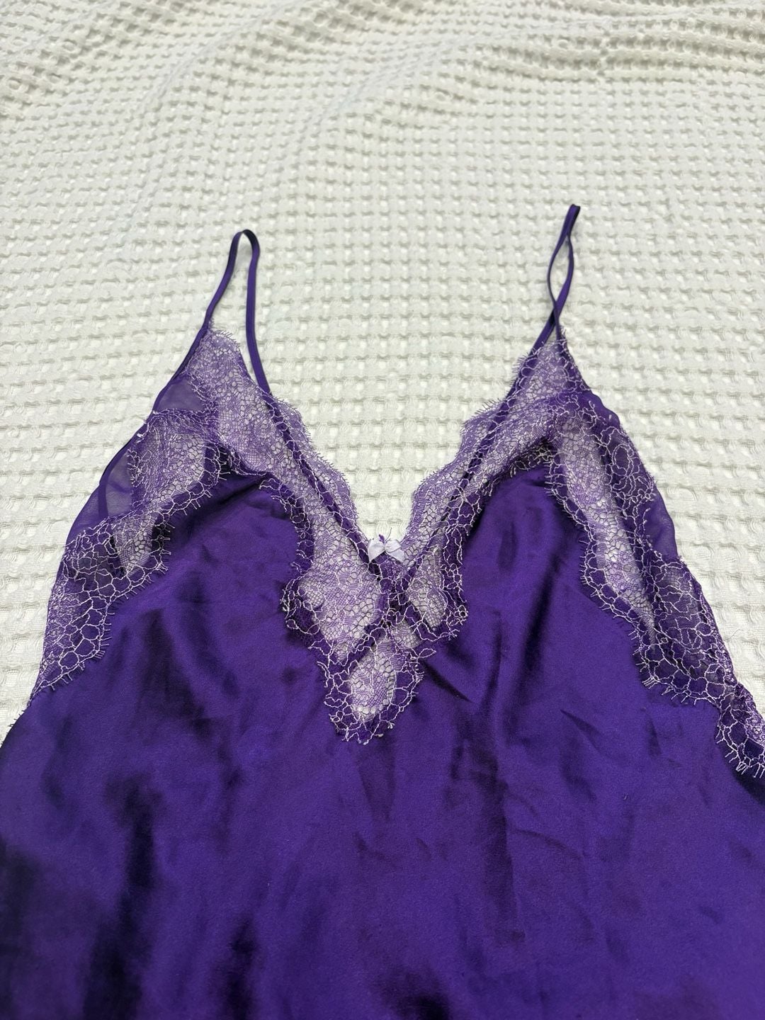 Victoria's Secret Satin and Lace Plunge Slip Dress 3
