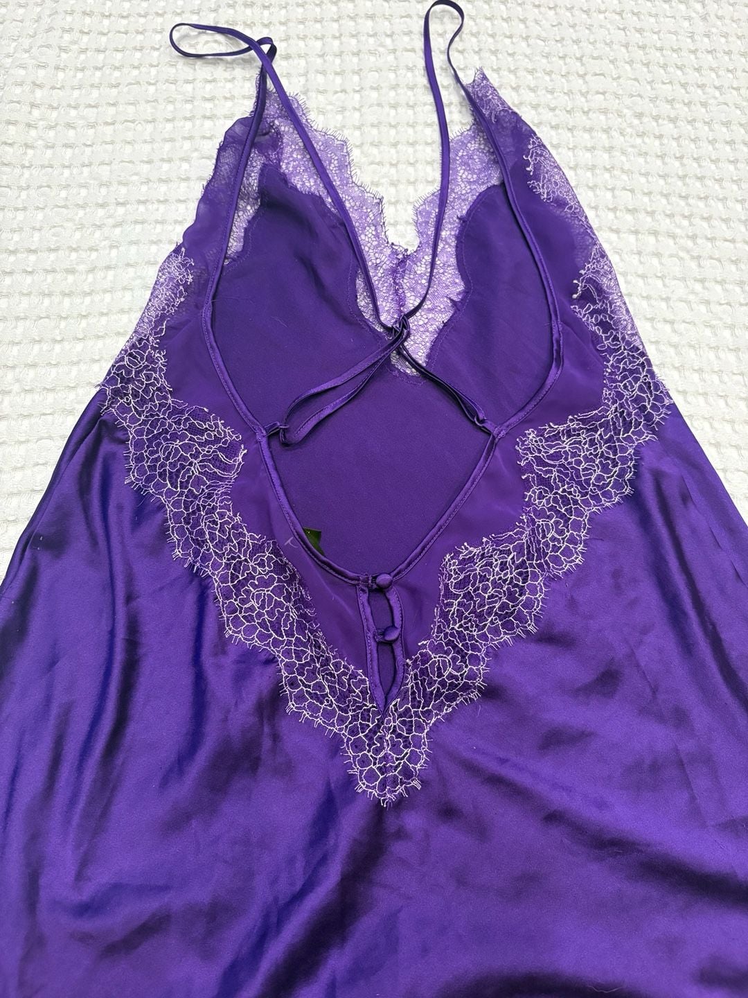 Victoria's Secret Satin and Lace Plunge Slip Dress 5