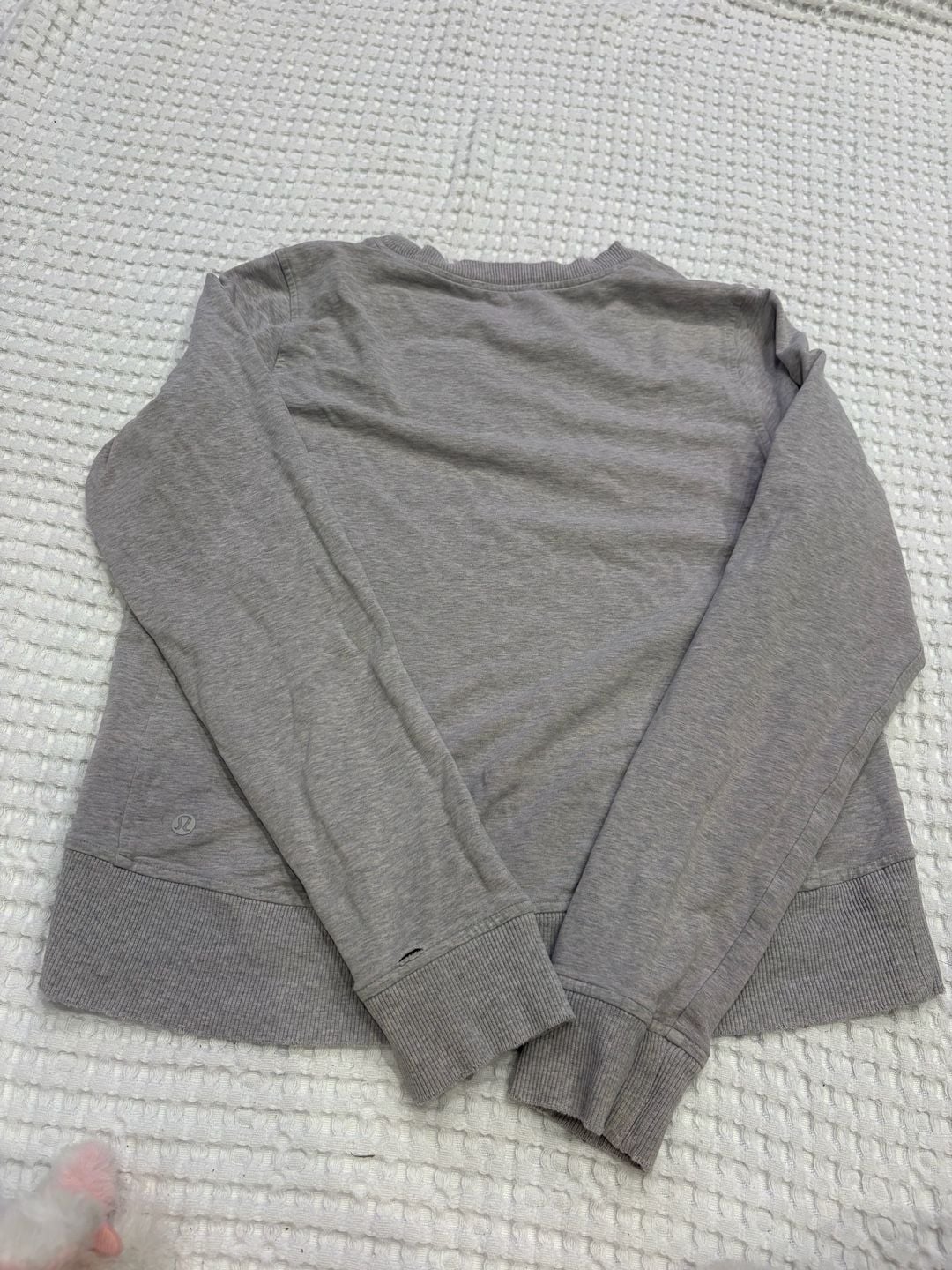 Lululemon Women's Crew Neck Pullover Sweatshirt in Heathered Grey 3