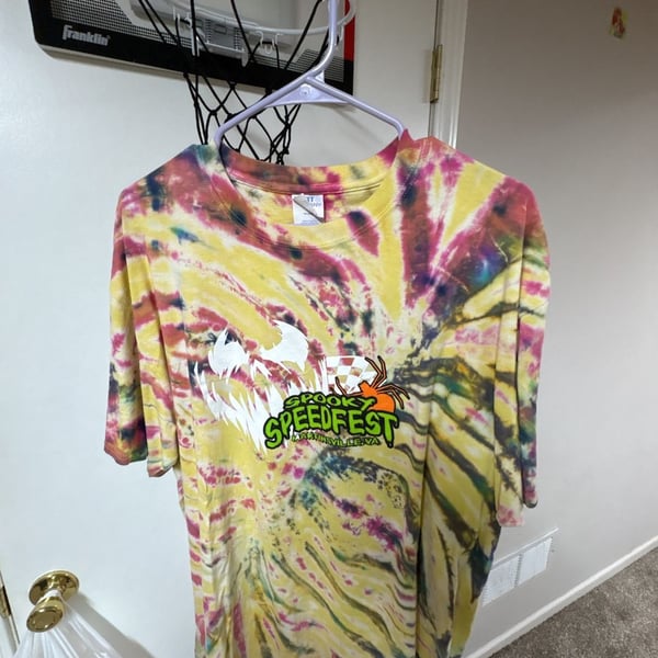 Port & Company Spooky Speedfest Martinsville VA Tie-Dye T-Shirt