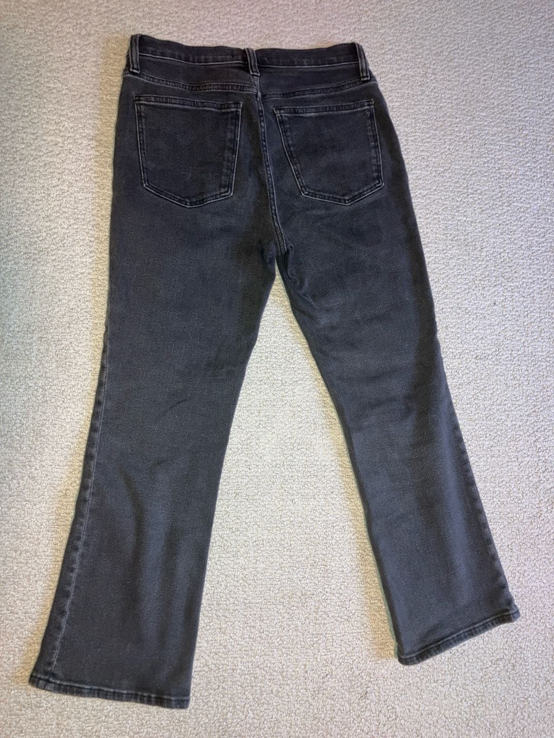 Madewell High-Rise Demi-Boot Crop Jeans in Black Wash 4