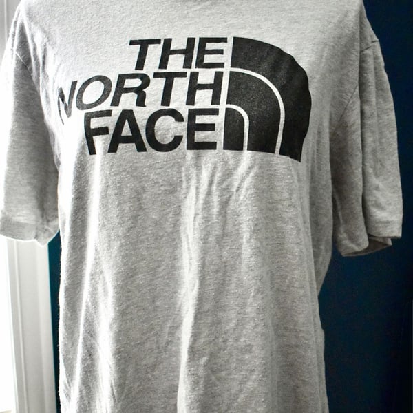 The North Face Men's Half Dome Logo Gray Short Sleeve T-Shirt