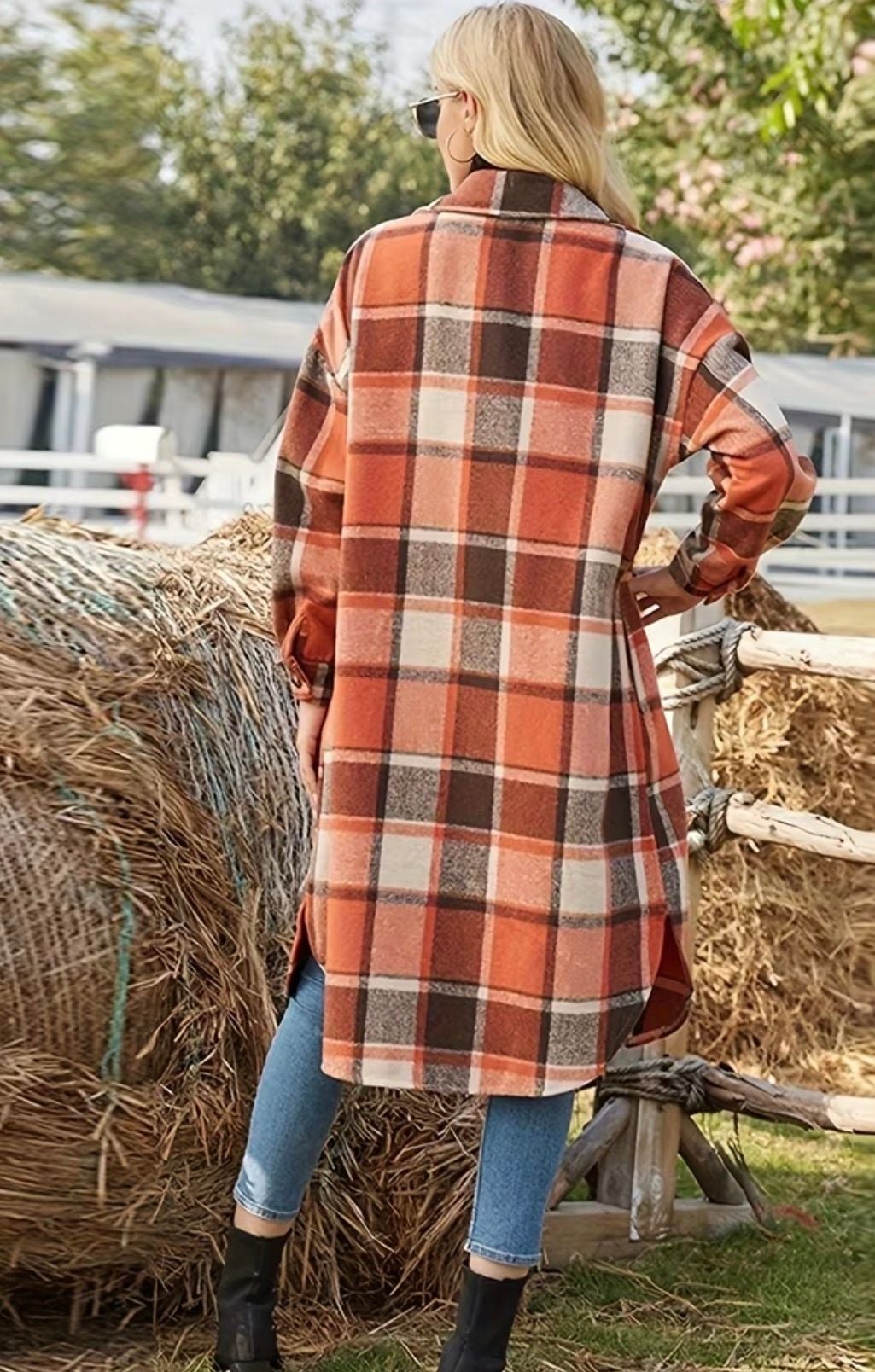 Fall oversized flannel Shacket 3