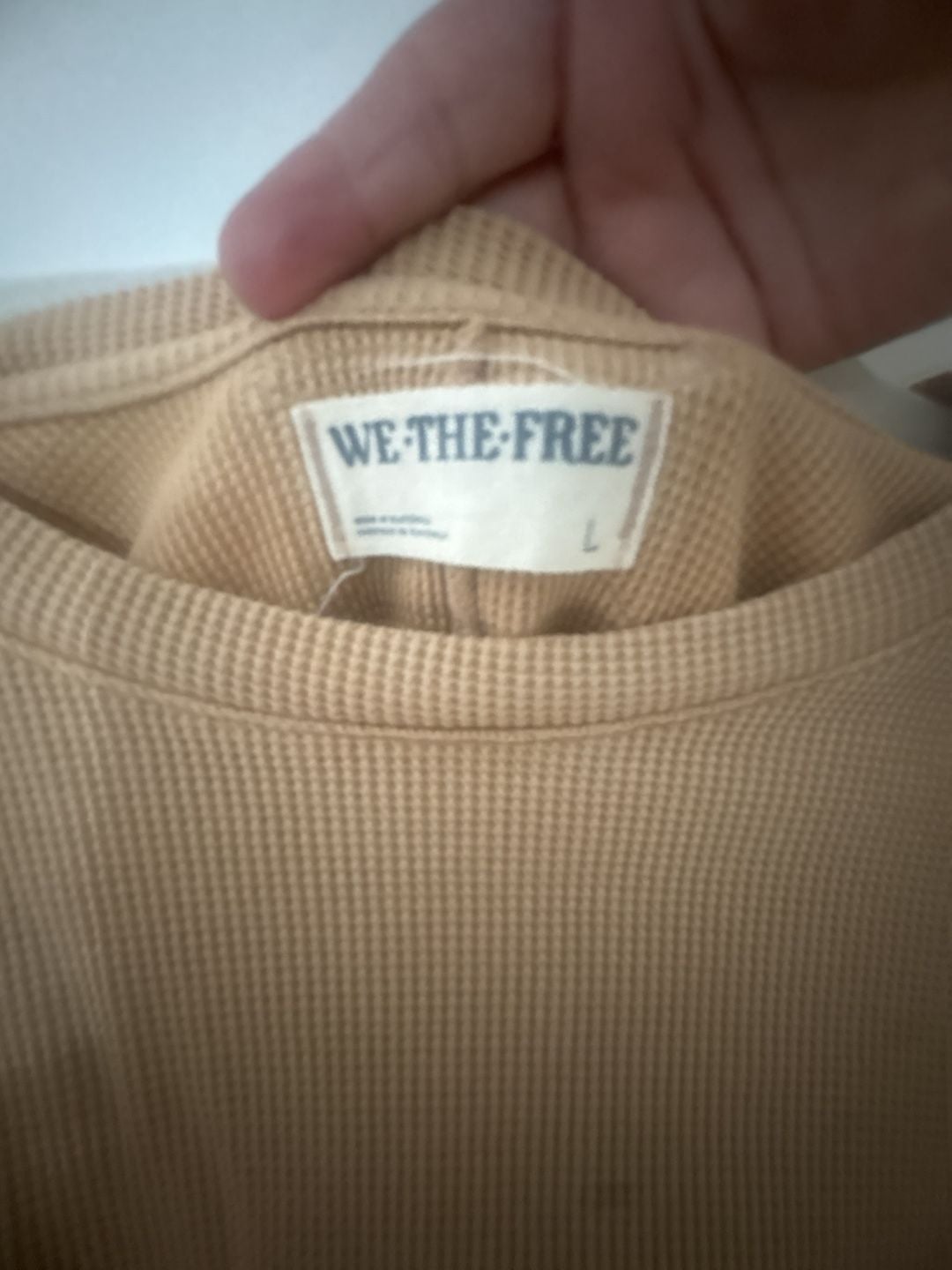 Free People waffle knit top 5