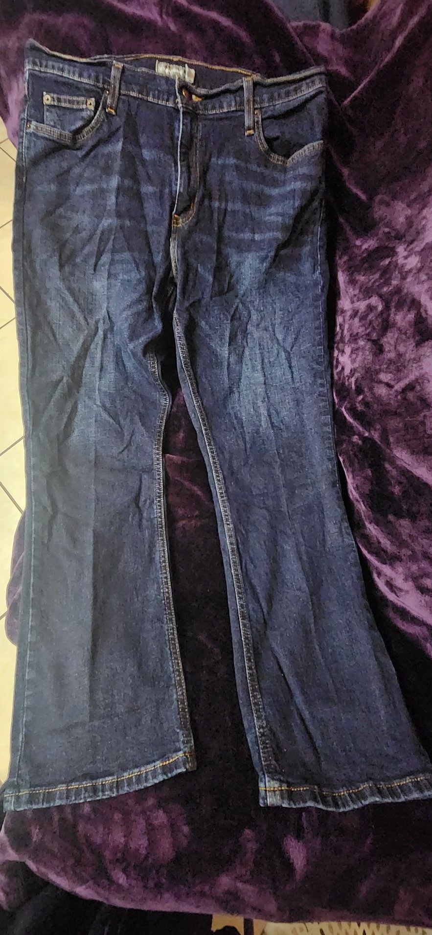 Member's Mark Straight Fit Dark Wash Jeans Size 36W x 30L 2