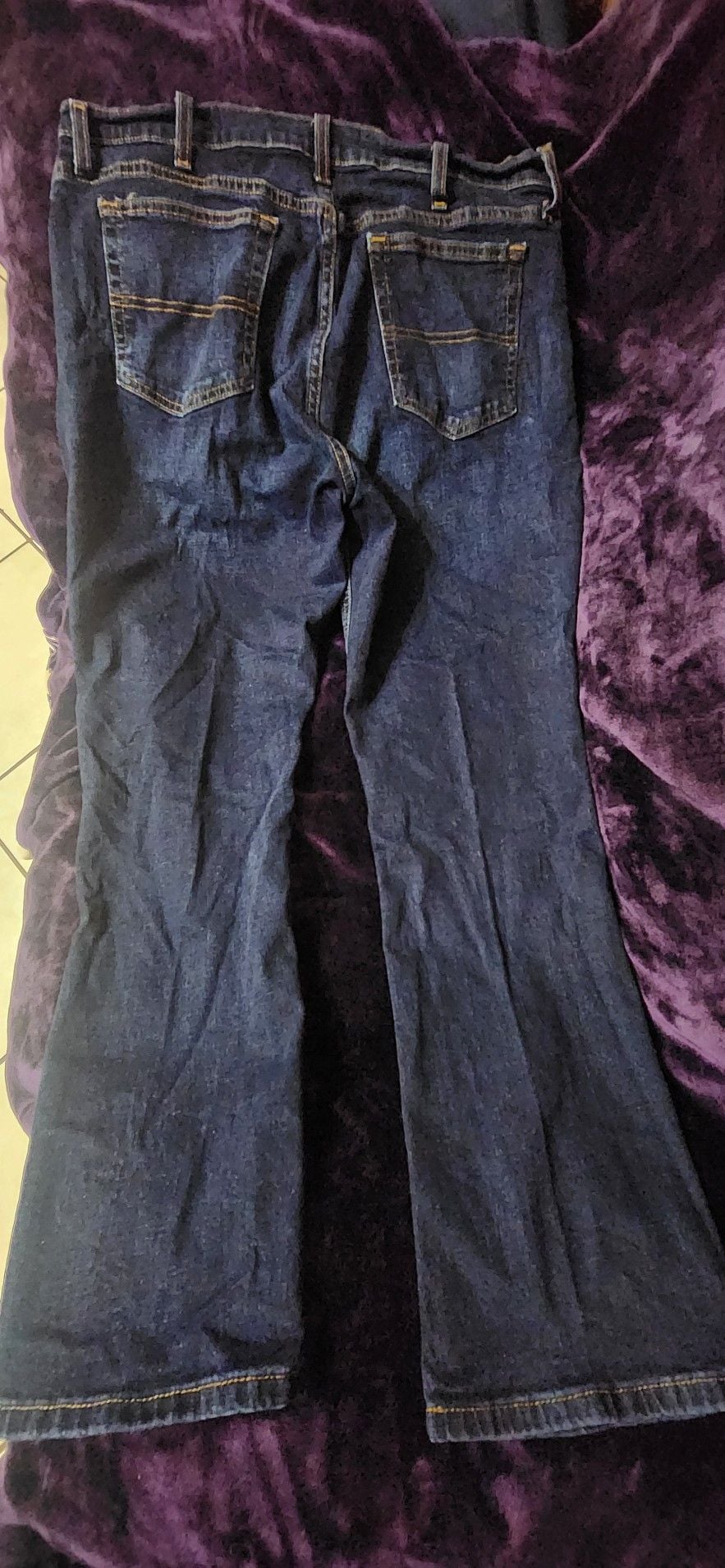 Member's Mark Straight Fit Dark Wash Jeans Size 36W x 30L 3