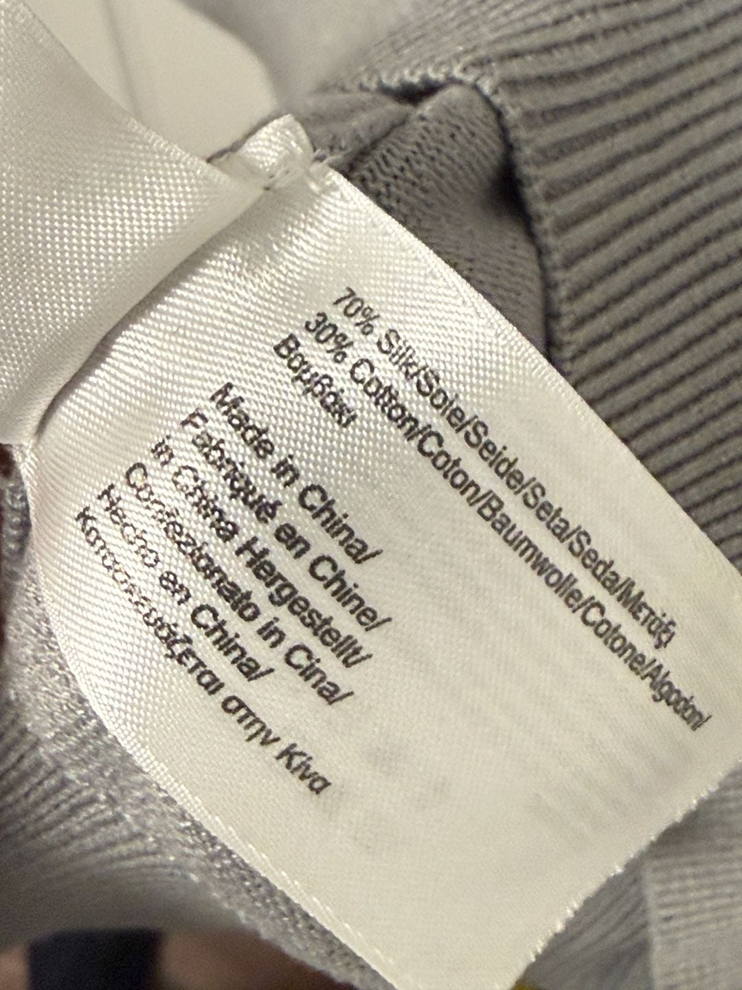 Brooks Brothers - Country Club Silk blend V-Neck Sweater in Grey 8