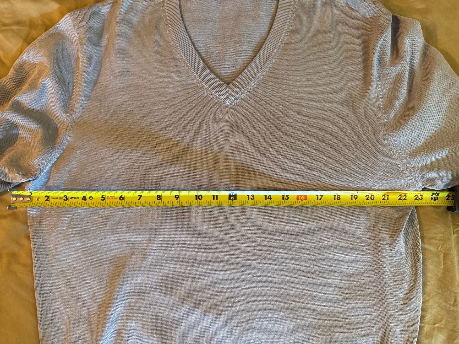 Brooks Brothers - Country Club Silk blend V-Neck Sweater in Grey 11