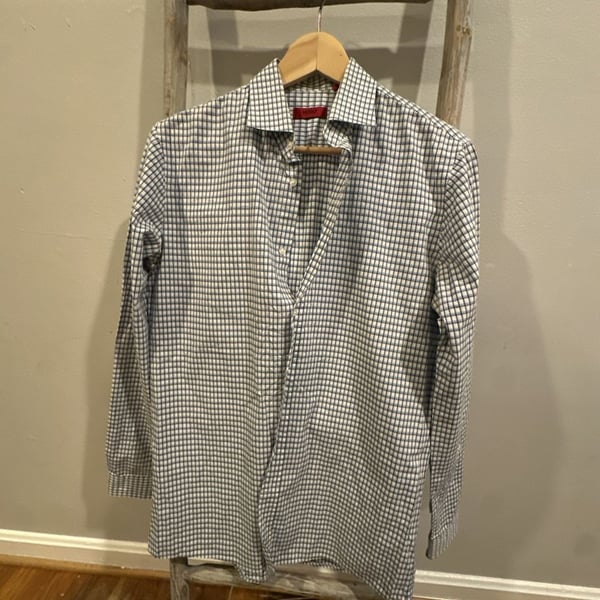 HUGO by Hugo Boss Endersonx Checkered Slim Fit Button-Down Shirt