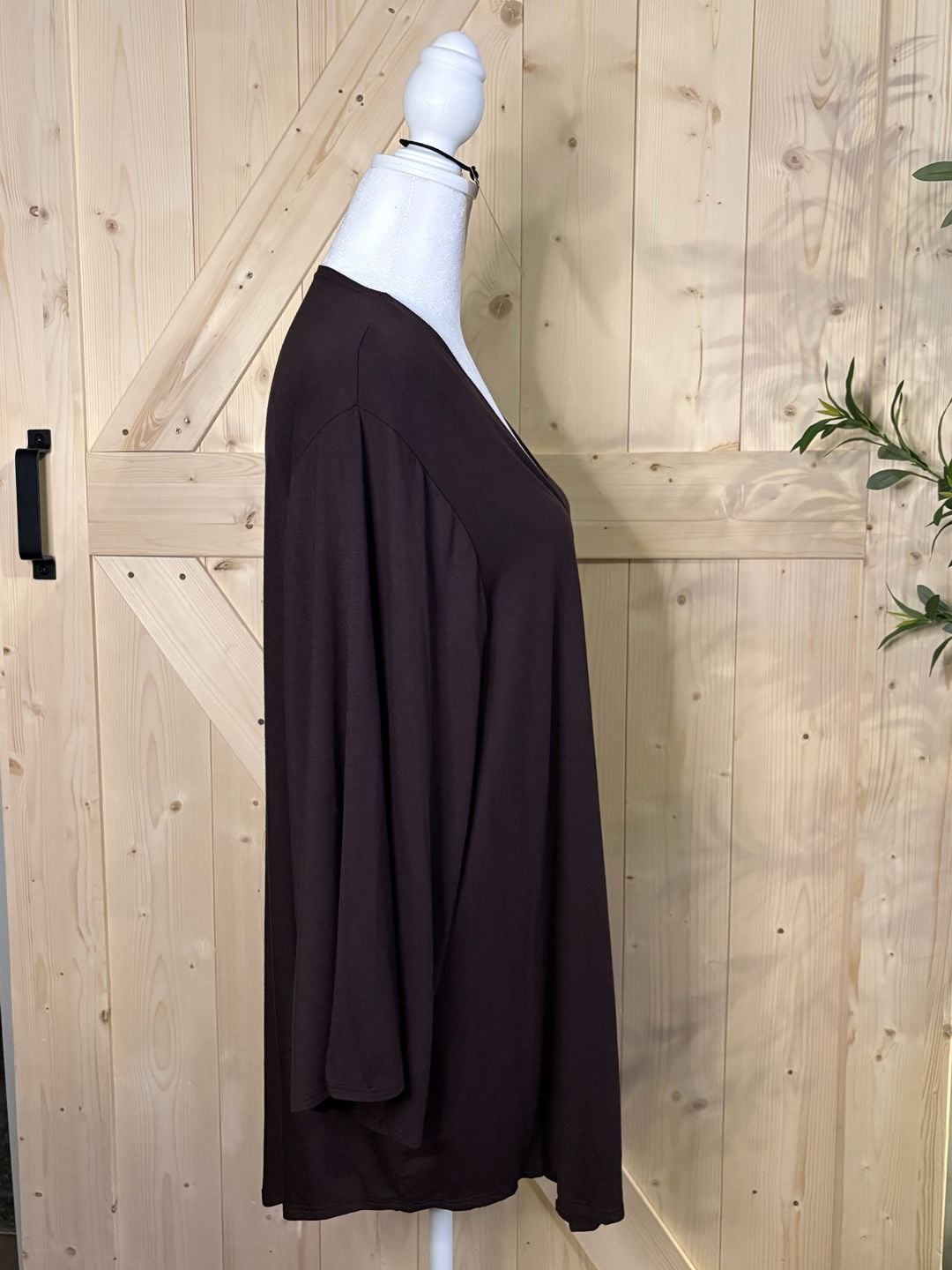 S M OR L Azules Open Front Lightweight Drape Cardigan with Flared Sleeves 4