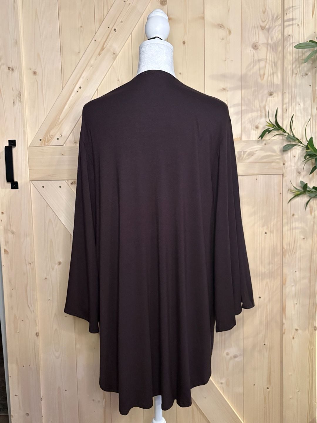 S M OR L Azules Open Front Lightweight Drape Cardigan with Flared Sleeves 5