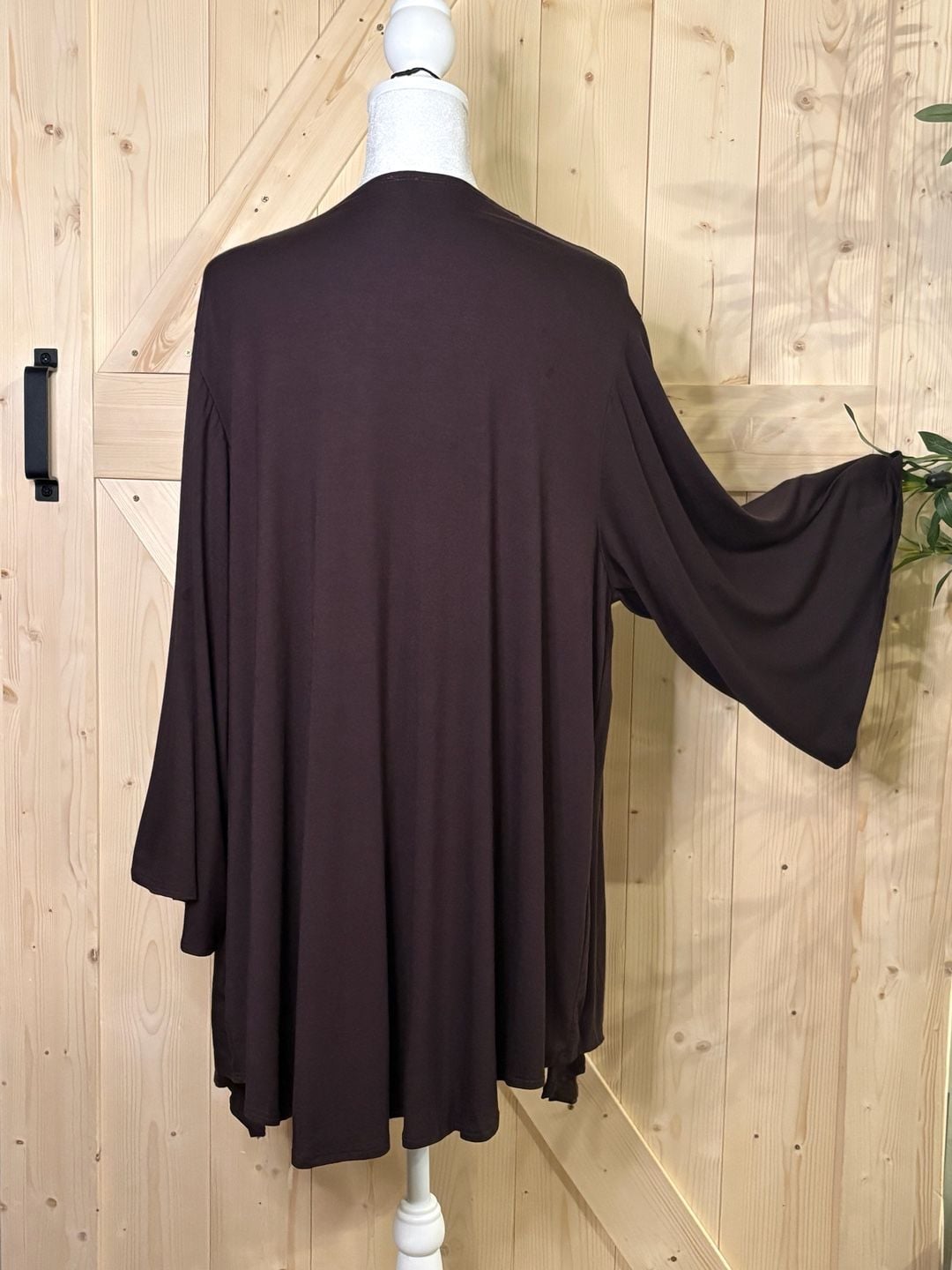 S M OR L Azules Open Front Lightweight Drape Cardigan with Flared Sleeves 6