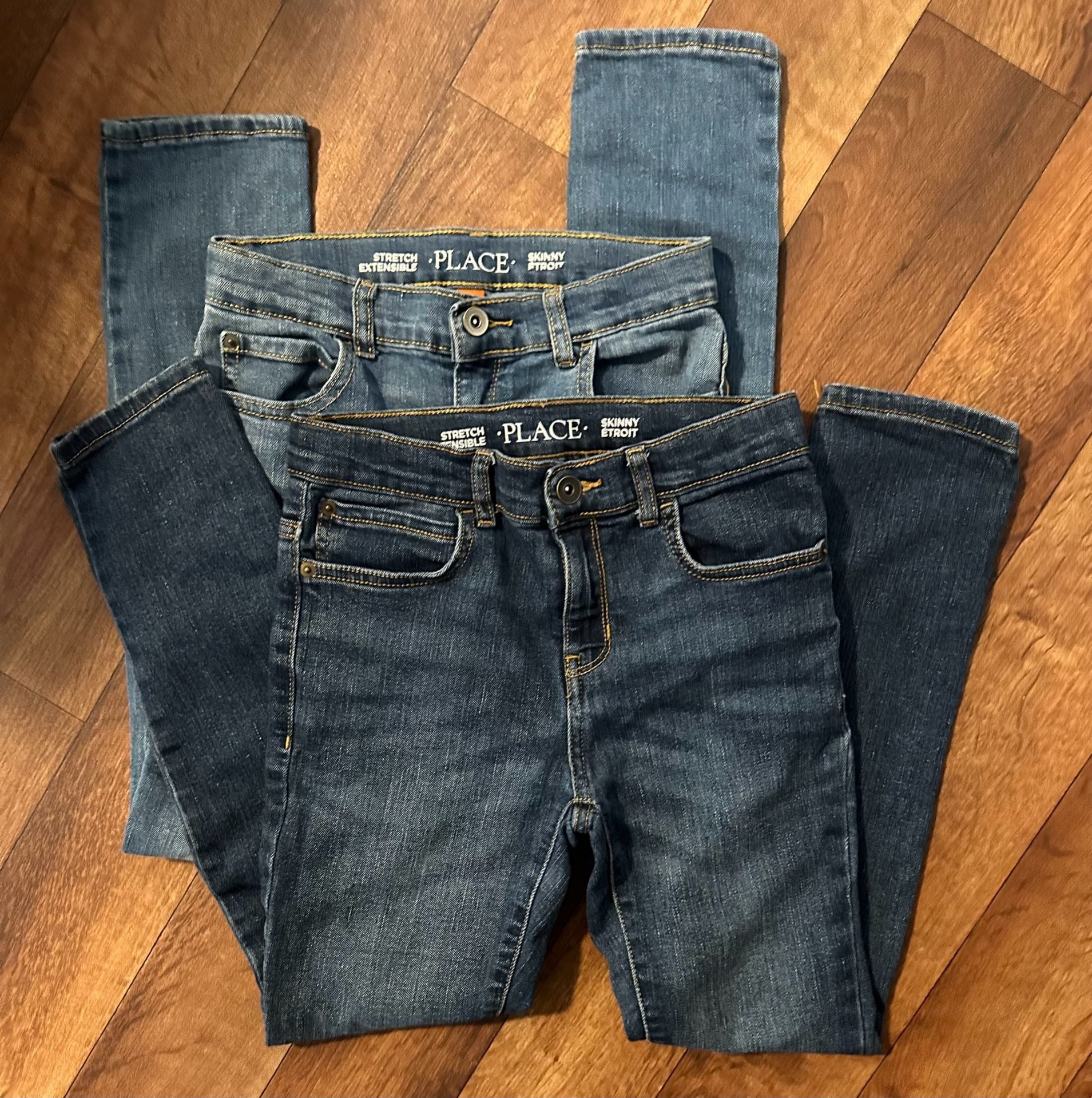 The Children's Place Boys Stretch Skinny Fit Jeans - 2 Pack size 10 3