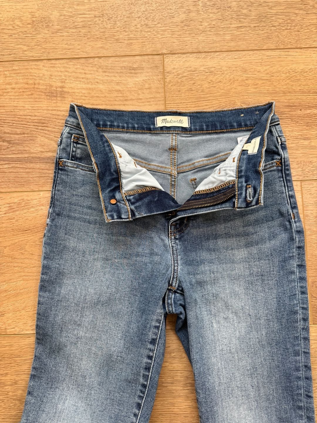 Madewell 10 Inch Roadtripper High Rise Skinny Jeans Blue Stretch Women’s Size 26 9