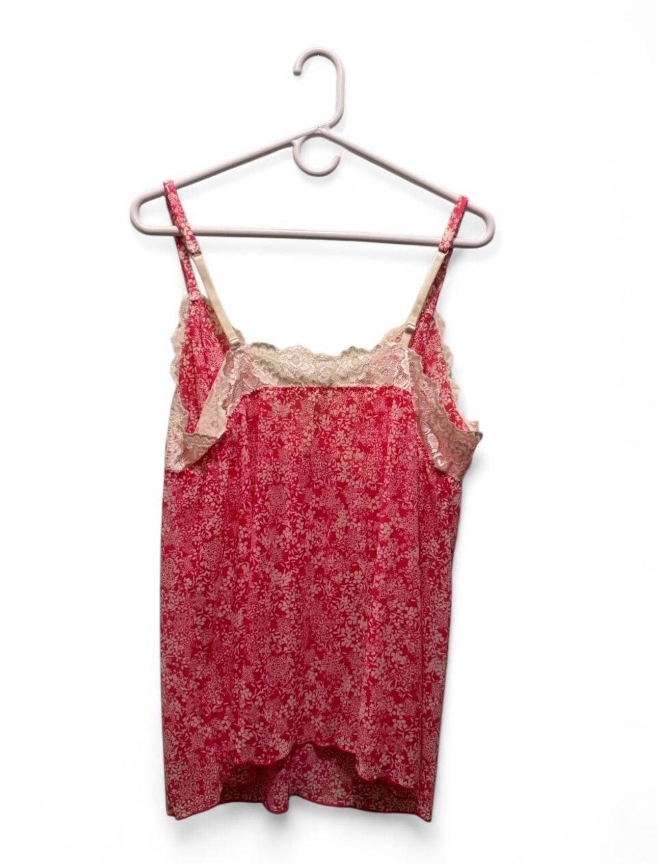 Cabernet Floral Lace-Trim Babydoll Camisole and Matching Panty Set 4