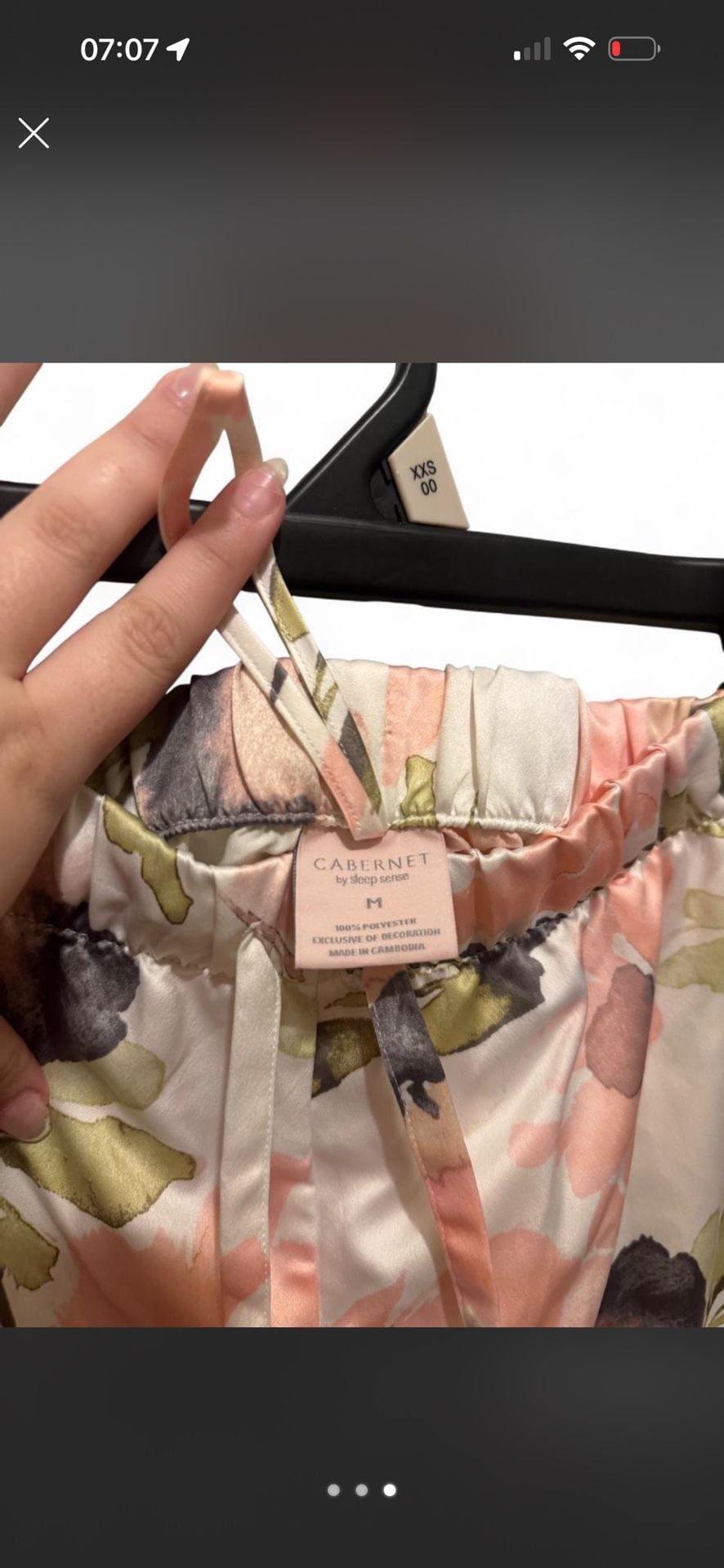 Cabernet by Sleep Sense Floral Satin Pajama Pants 2