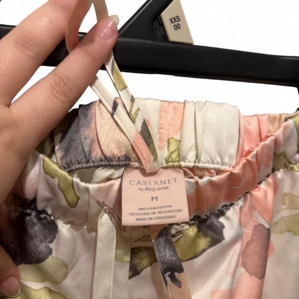 Cabernet by Sleep Sense Floral Satin Pajama Pants