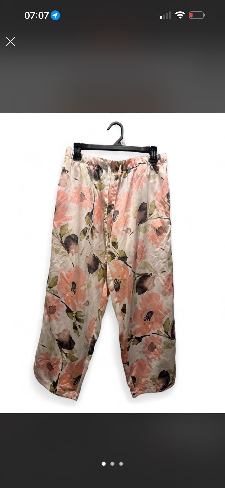 Cabernet by Sleep Sense Floral Satin Pajama Pants 3