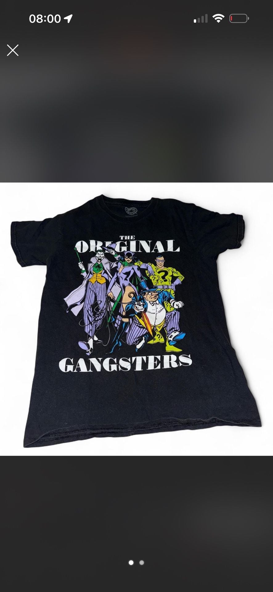 DC Comics Original Gangsters Villains Graphic T-Shirt 1