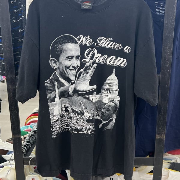 Vintage Barack Obama and Martin Luther King Jr. We Have A Dream Graphic T-Shirt