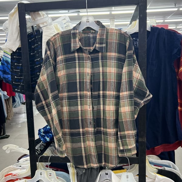Aintree Vintage Plaid Long Sleeve Button-Down Shirt