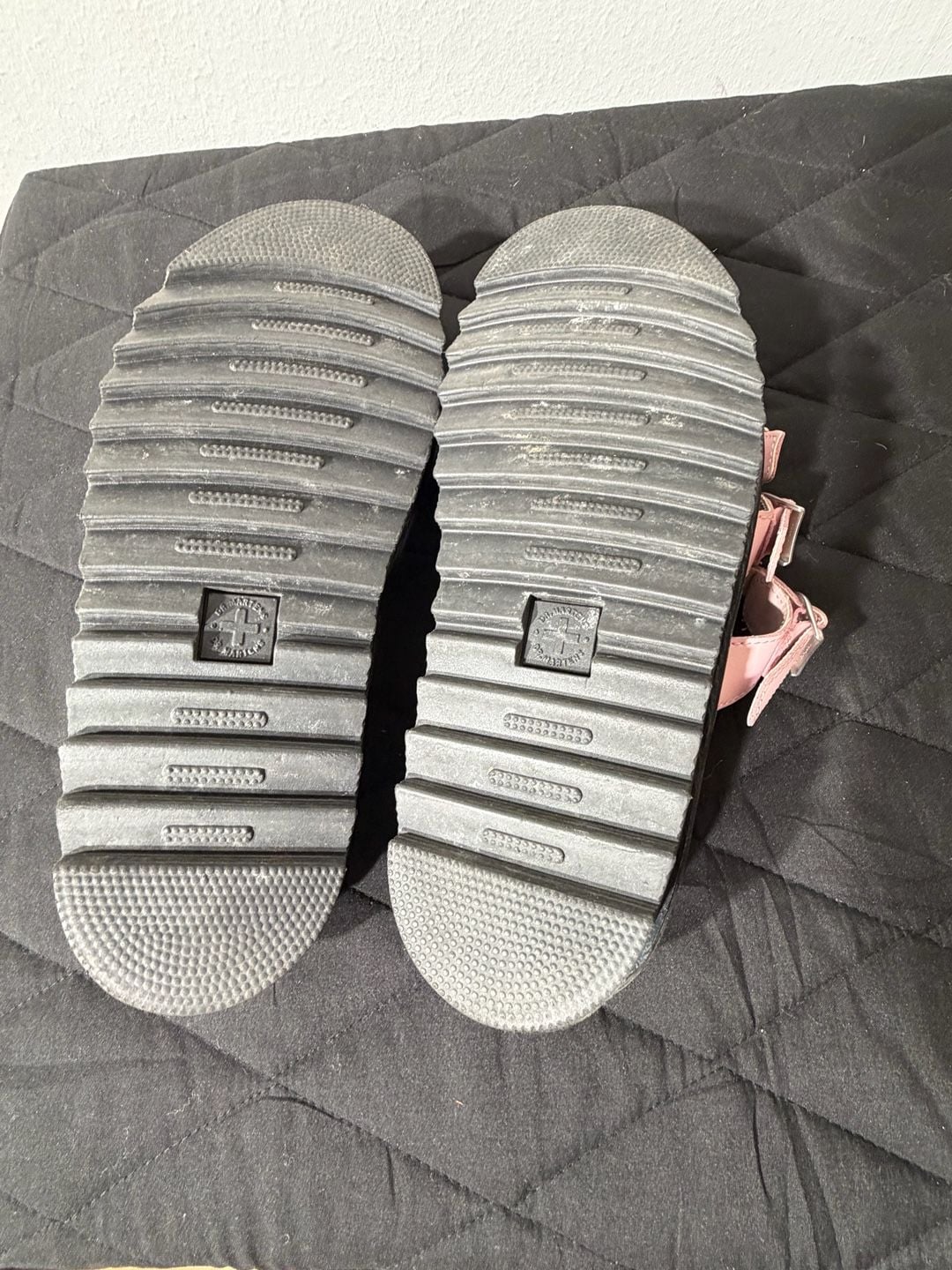 Dr. Martens Blaire Slide Leather Sandals in Pastel Pink 8