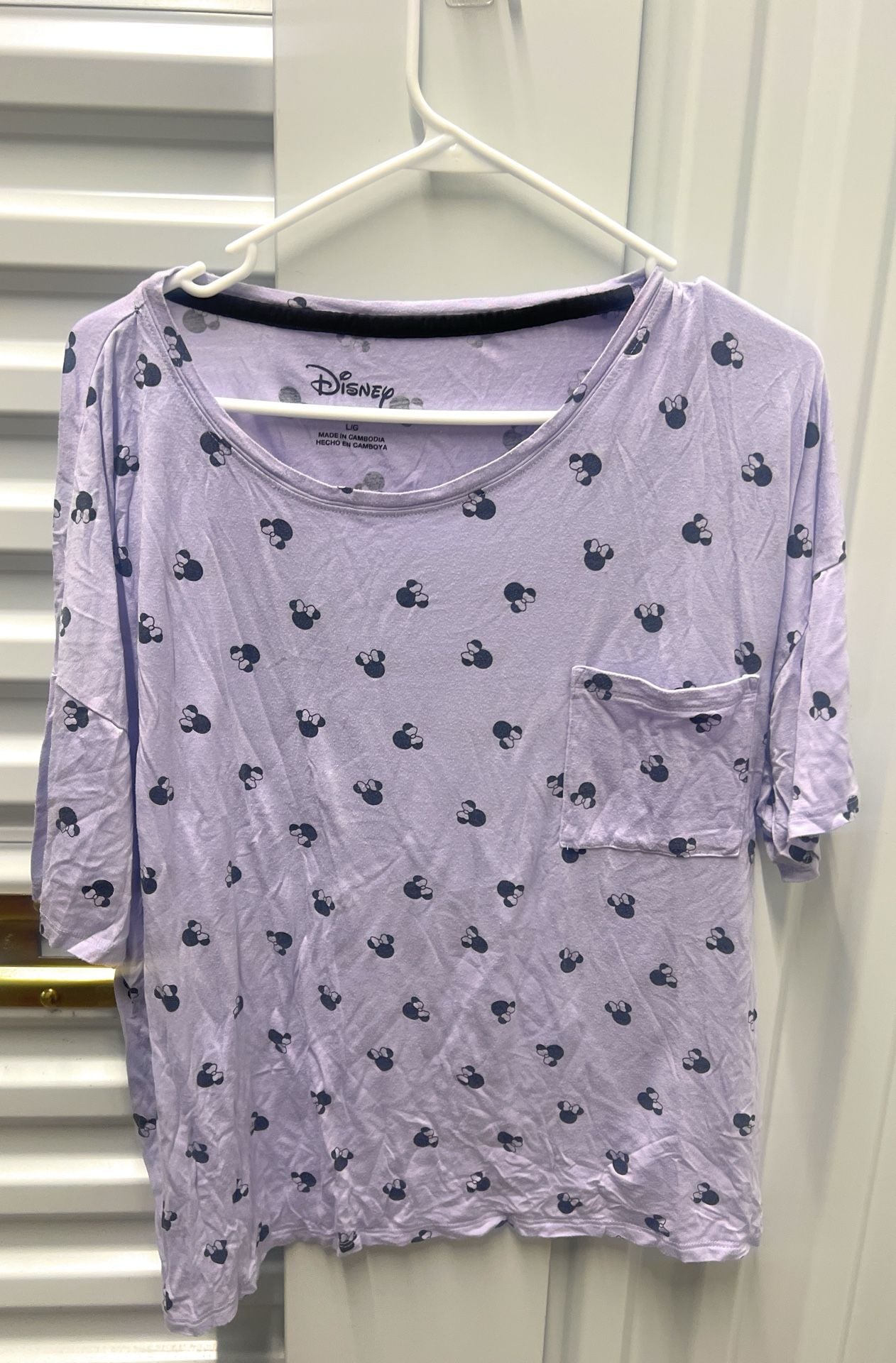 Disney Women's Minnie Mouse Purple 2-Piece Pajama Shorts Set with Pockets 2