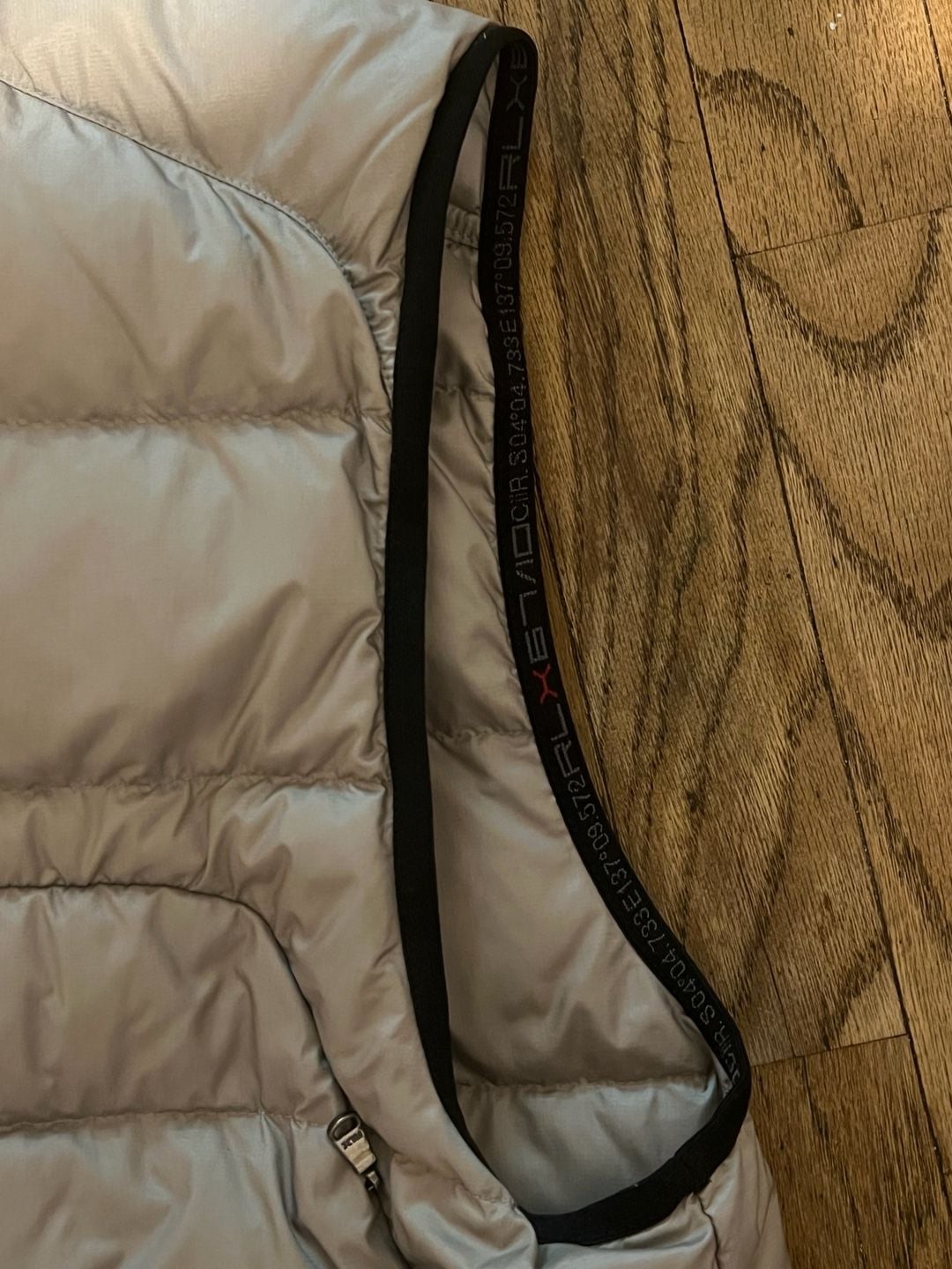 RLX Ralph Lauren Down-Filled Puffer Vest, Silver, Size L 4
