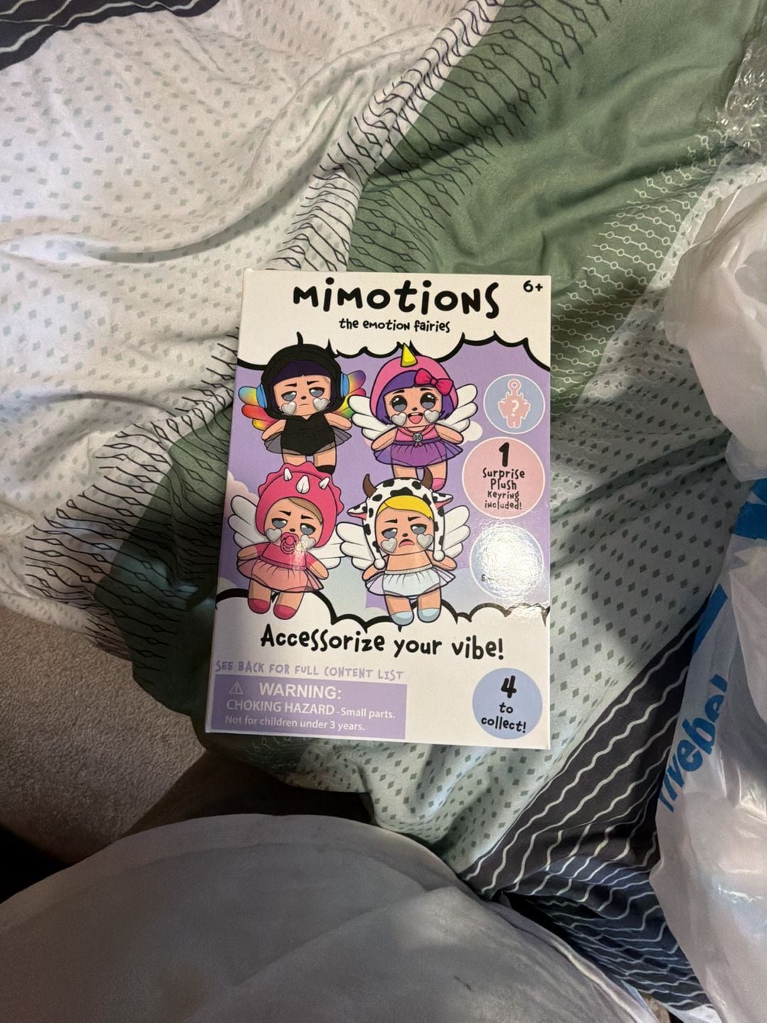 Mimotions The Emotion Fairies Surprise Plush Keyring 1