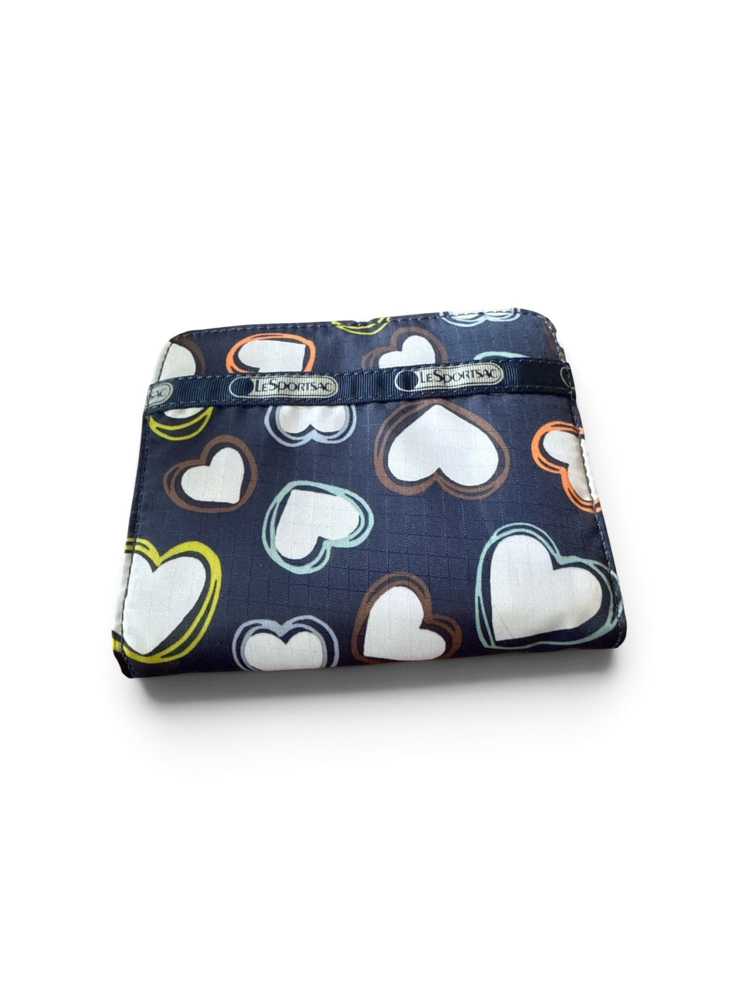 Vintage LeSportsac Miss You Heart Print Zip-Around Wallet NWT 1