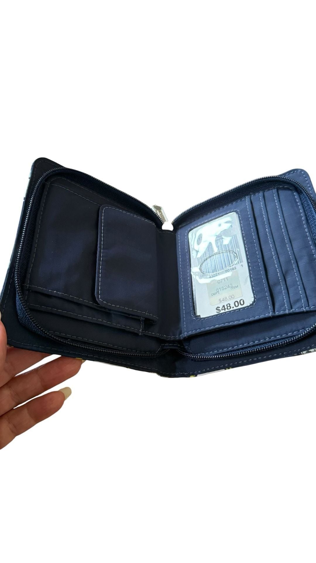 Vintage LeSportsac Miss You Heart Print Zip-Around Wallet NWT 2
