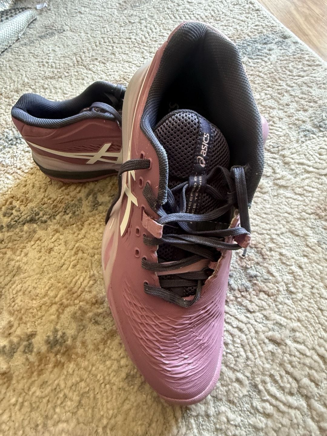 ASICS Women's GEL-Resolution X Padel/Tennis Shoes, Ube/White 5