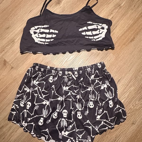 Halloween Pajamas Women Set 2 Piece Sexy Pajama Set