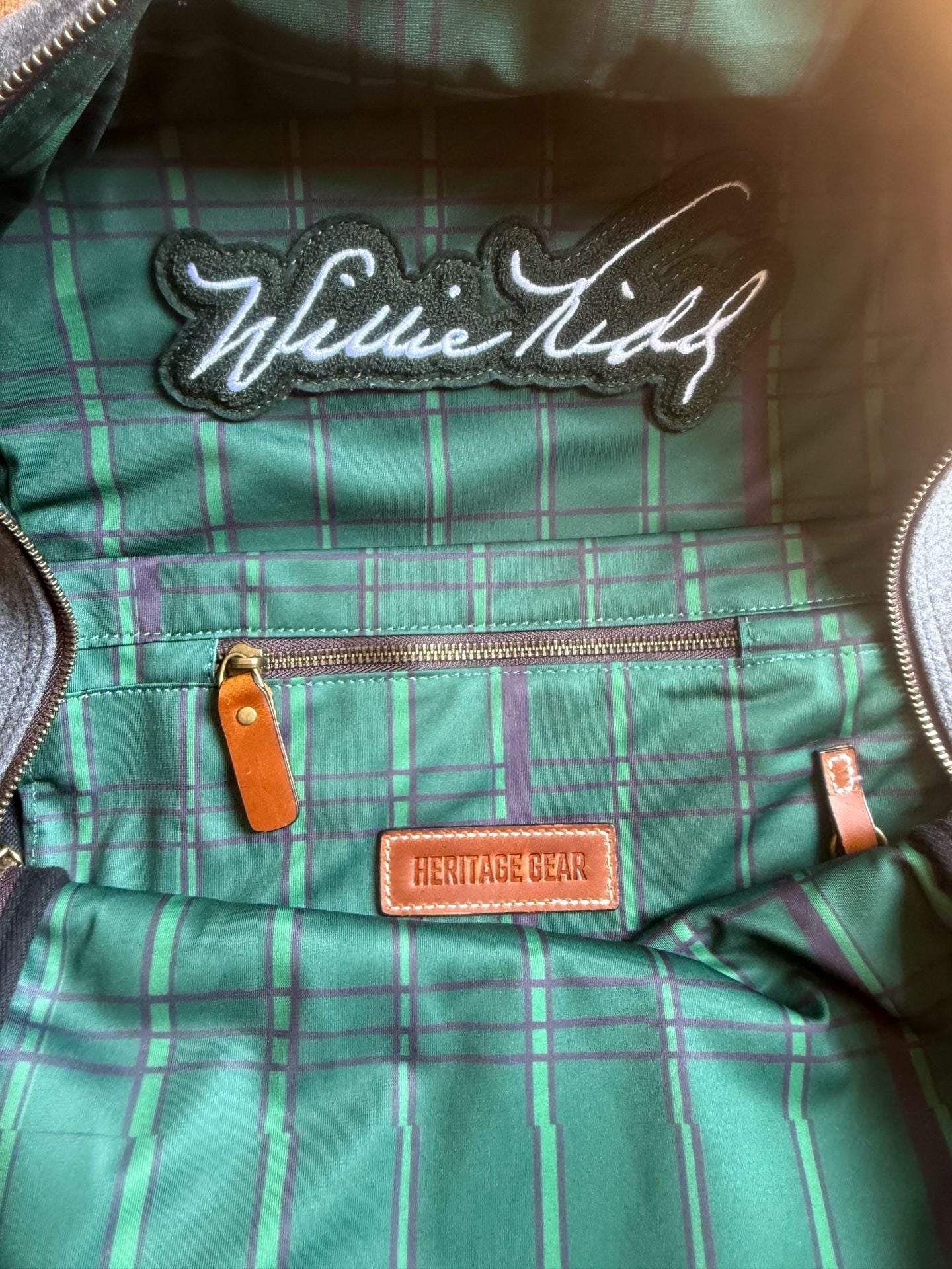 Heritage Gear Wool Backpack with Willie Kidd Bagpiper Patch 6