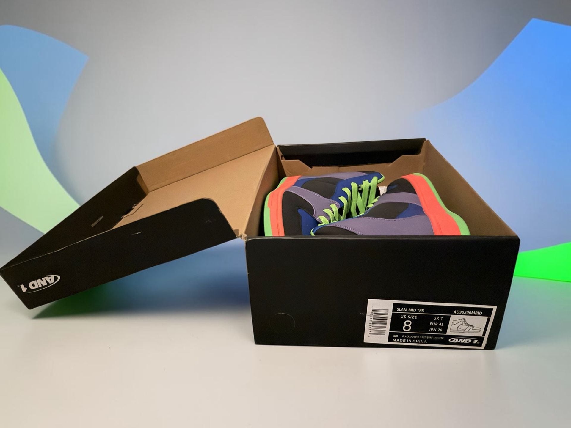 AND1 Slam Mid TPR Men's Basketball Shoes Multicolor 10