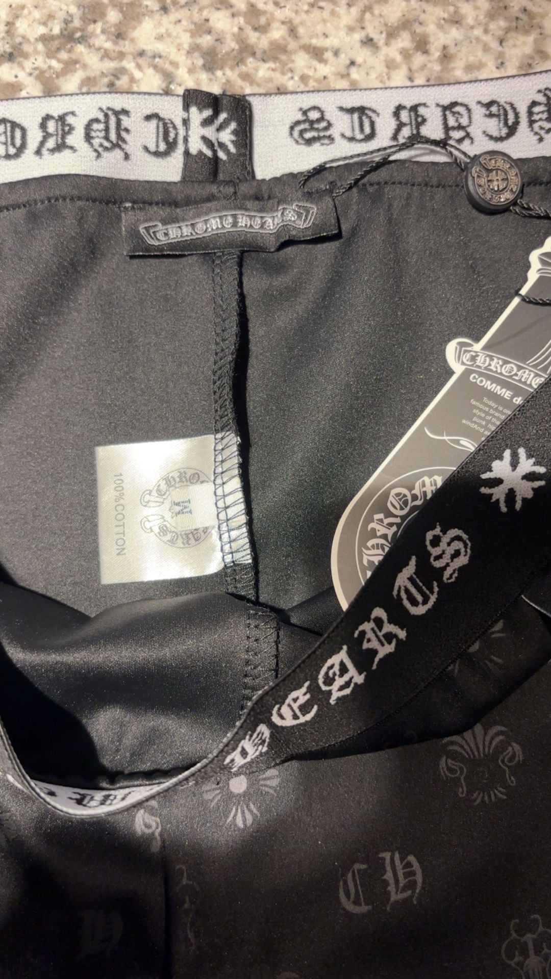 Chrome Hearts Monogram All-Over Print Logo Waistband Leggings 5