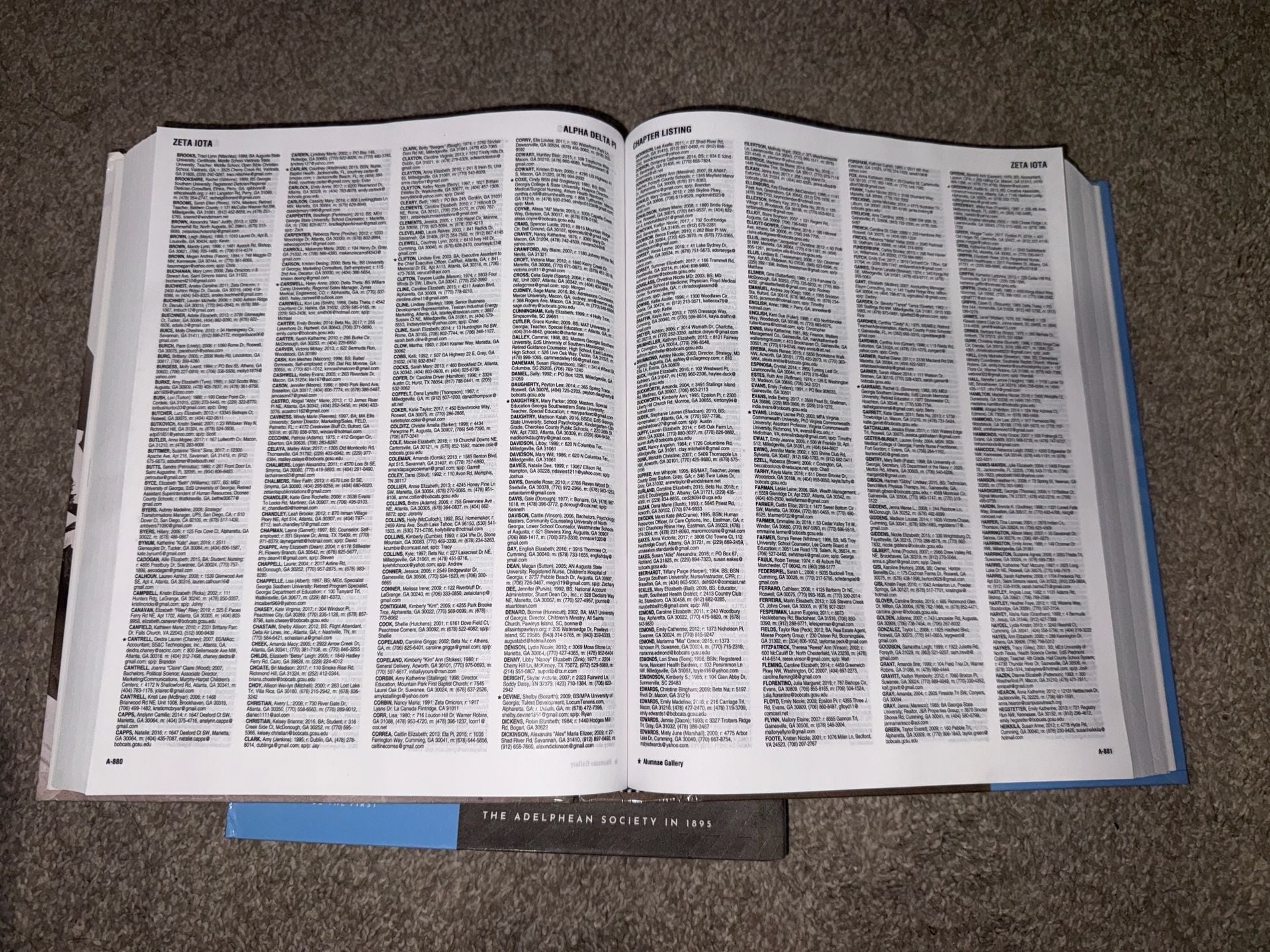 Alpha Delta Pi Alumnae Directory 1851-2021 Volumes 1 & 2 5