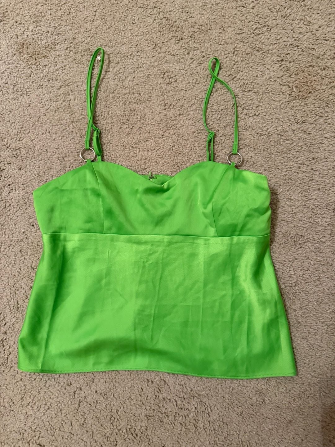 Silence + Noise Frannie Satin Flyaway Cami Tank Top 10