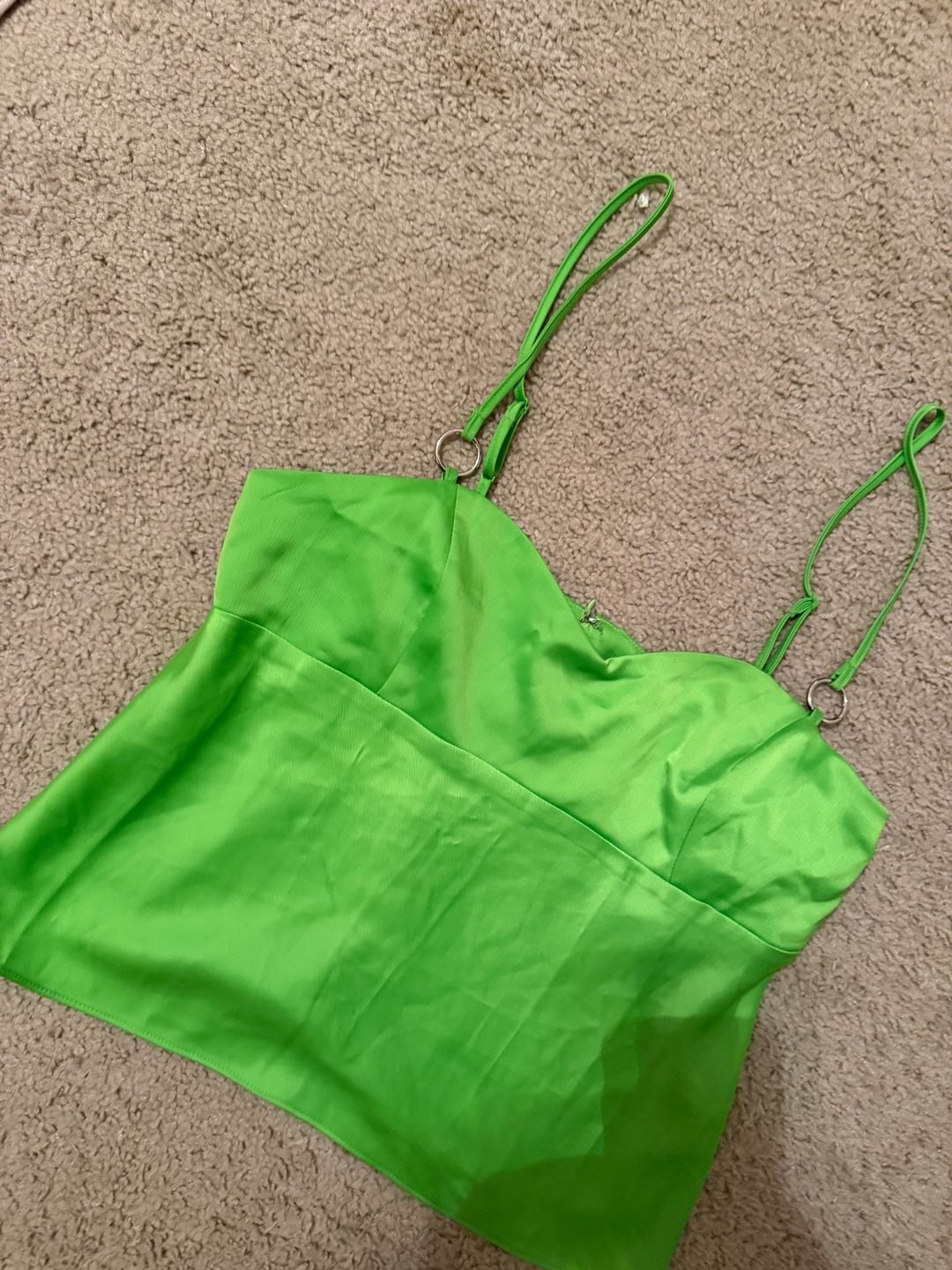 Silence + Noise Frannie Satin Flyaway Cami Tank Top 12