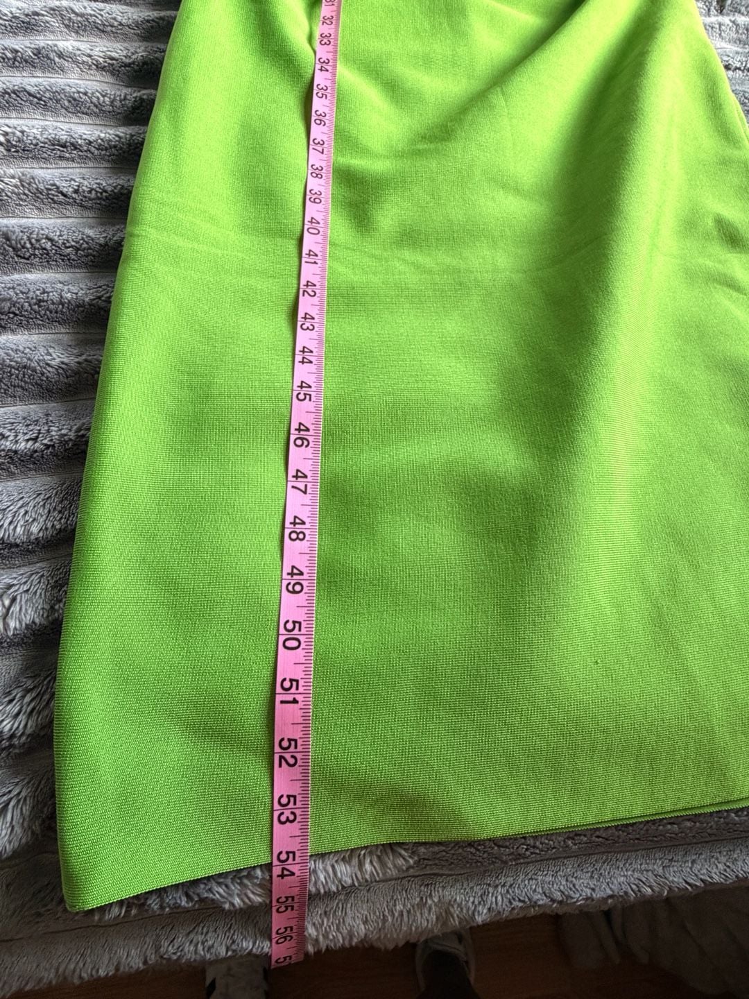 ELLIATT Lime Green Ruched Midi Dress Size L Strappy Bodycon Occassion 7