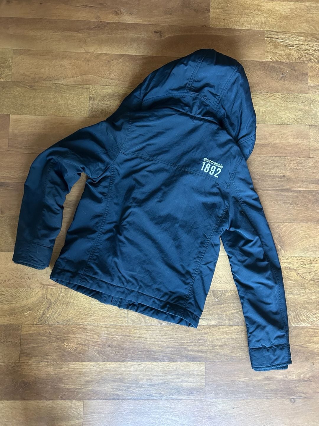 Abercrombie Kids 1892 Navy Blue Hooded All-Weather Jacket 3