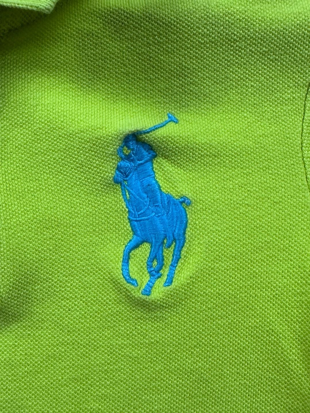 Polo Ralph Lauren Boys Lime Green Big Pony Short Sleeve Polo Shirt Size 4/4T 3