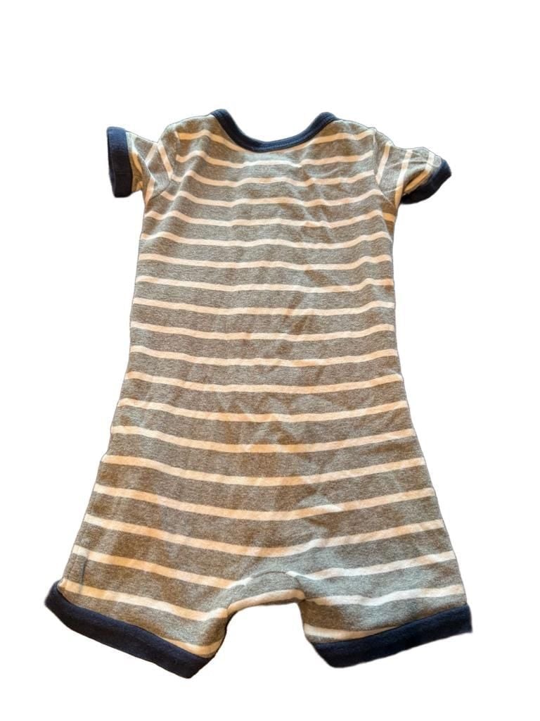 Carter's short sleeve shorts Romper Giraffe, Size 2T , one piece, boys zipper 3