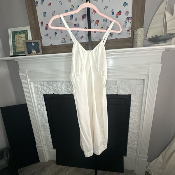 Vintage Movie Star Cream Nylon Full Slip