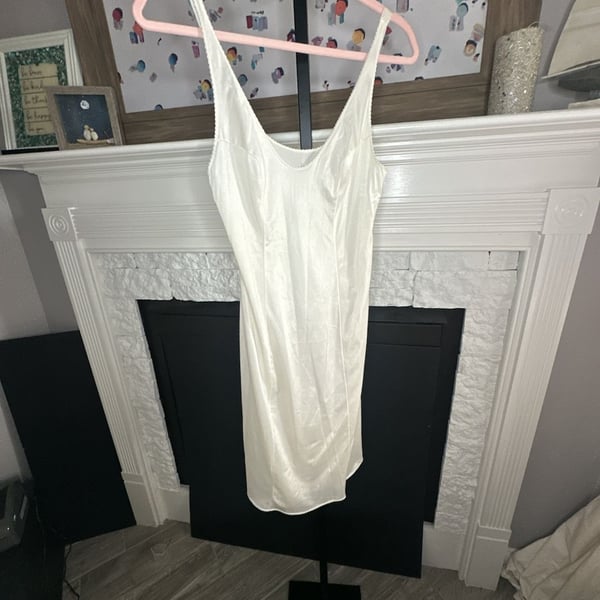 Vintage Vassarette Ivory Full Slip Dress Size 34F