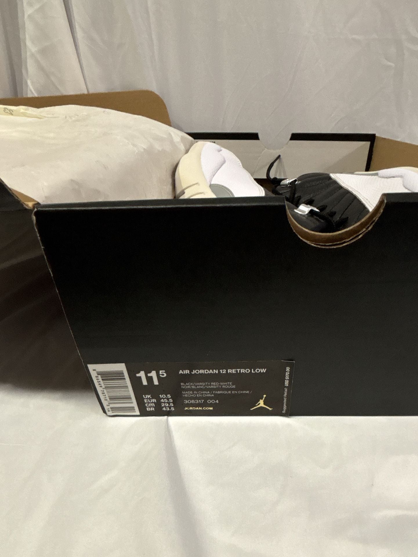 Nike Air Jordan 12 Retro Low 'Playoff' 308317-004 Size 11.5 5