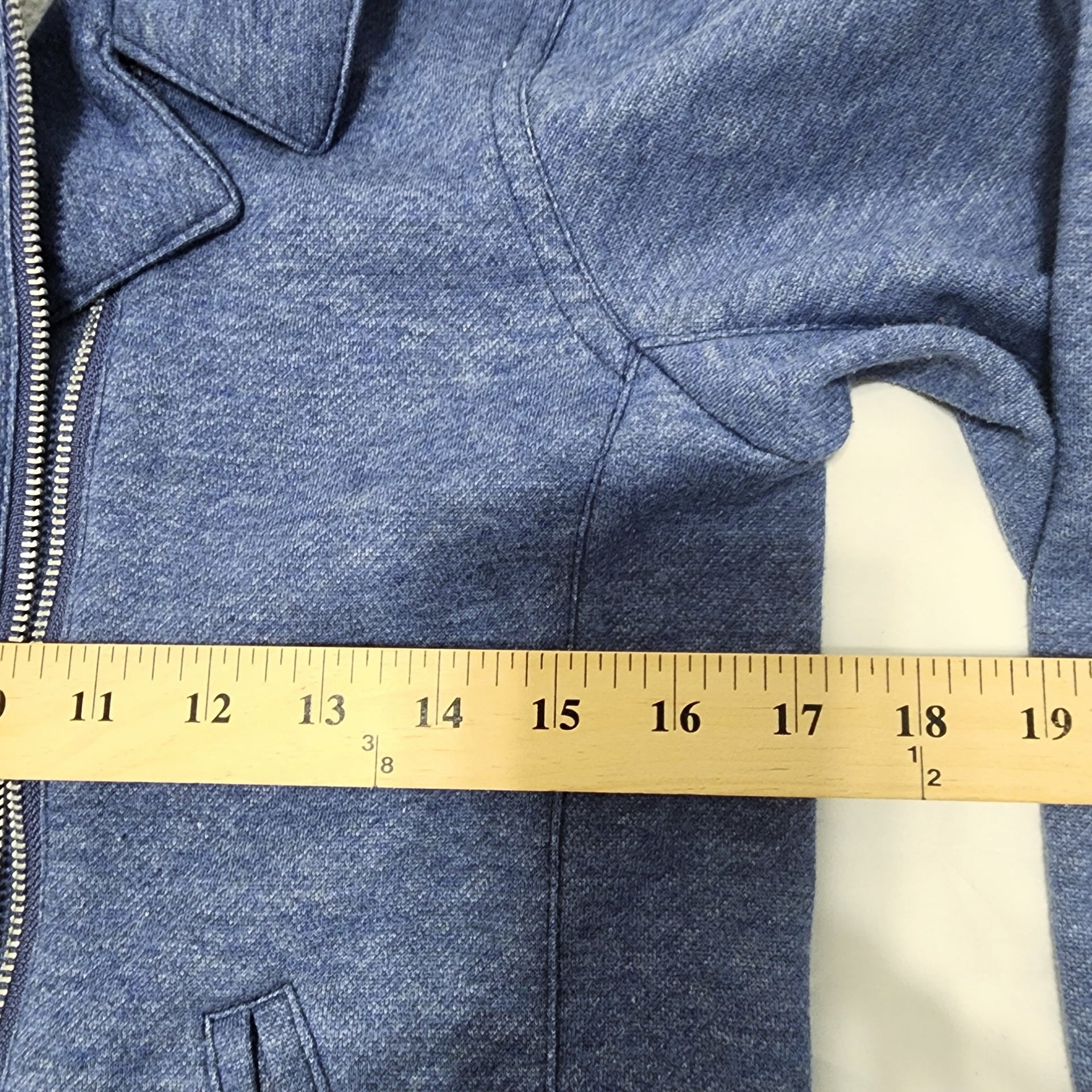 Levi's Girls' Asymmetrical Zip-Front Fleece Moto Jacket, Blue, Size XL (13-15 Yrs) 8