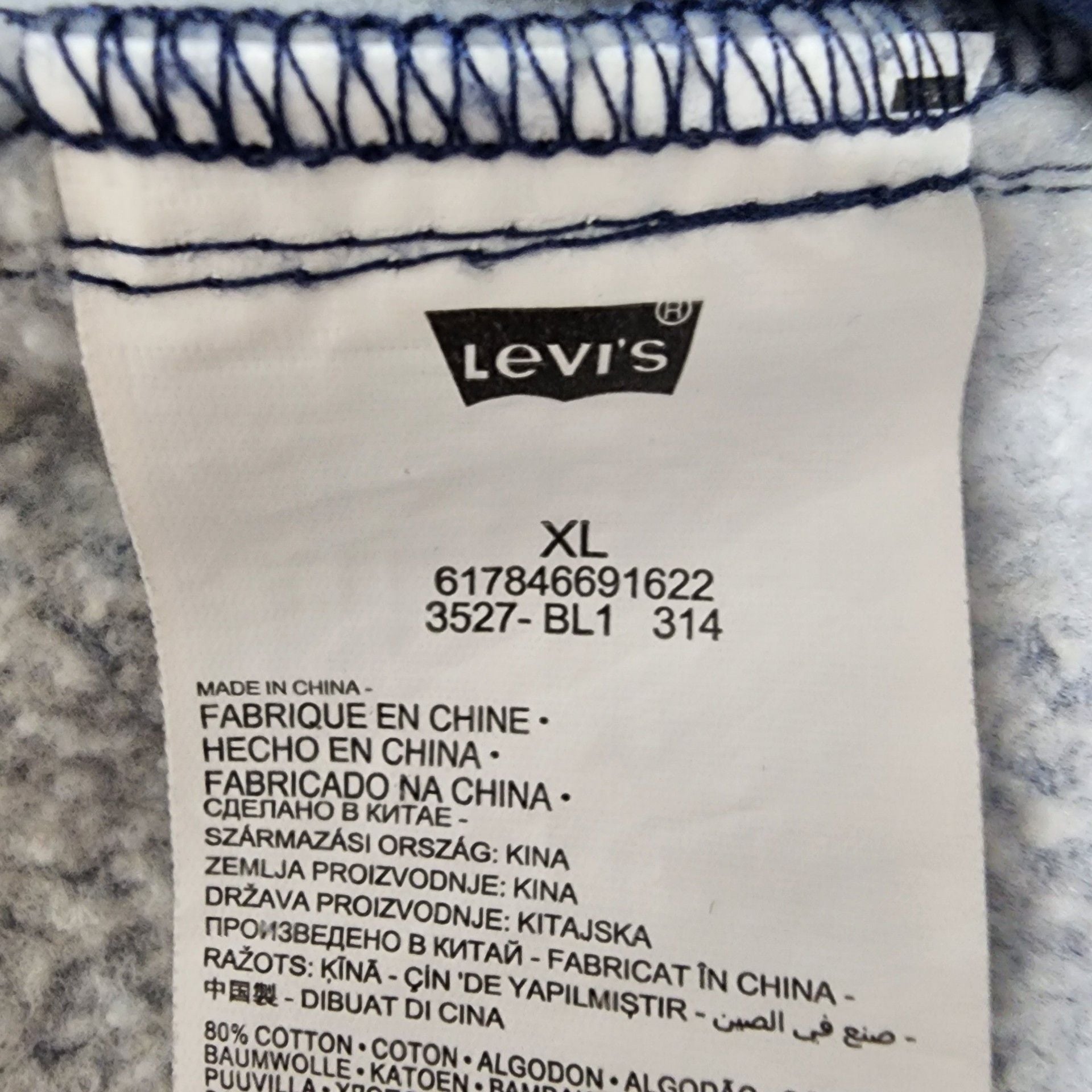 Levi's Girls' Asymmetrical Zip-Front Fleece Moto Jacket, Blue, Size XL (13-15 Yrs) 10